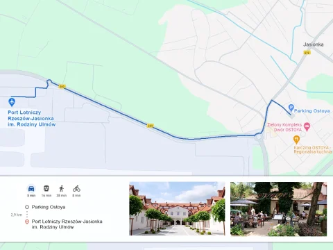 Parking Zielony Kompleks Dwór Ostoya – parking przy lotnisku Rzeszów Jasionka, zdjęcie 4
